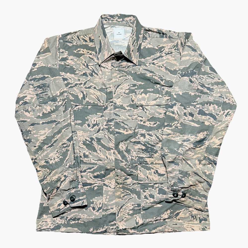 US Air Force ABU Utility Coat 38R‎ Digital Tiger Stripe Camouflage Shirt Ripstop